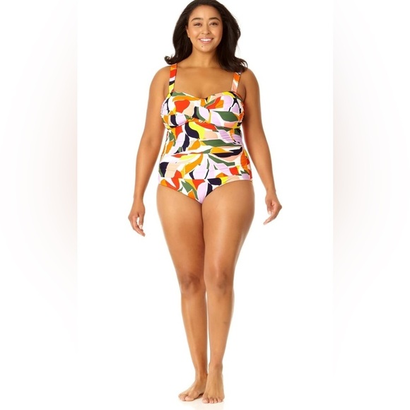 Anne Cole Colorful Women's One-Piece Swimsuit - Picture 1 of 3